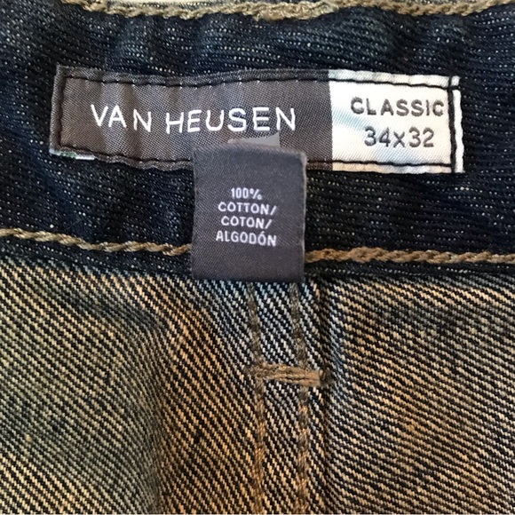 Van Heusen Classic Fit Blue Jeans Size 34 x 32 - Picture 12 of 15